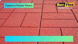 Flagstone Rubber Pavers by SUNFLEX RUBBER FLOORING 4,443 views 2 years ago 53 seconds