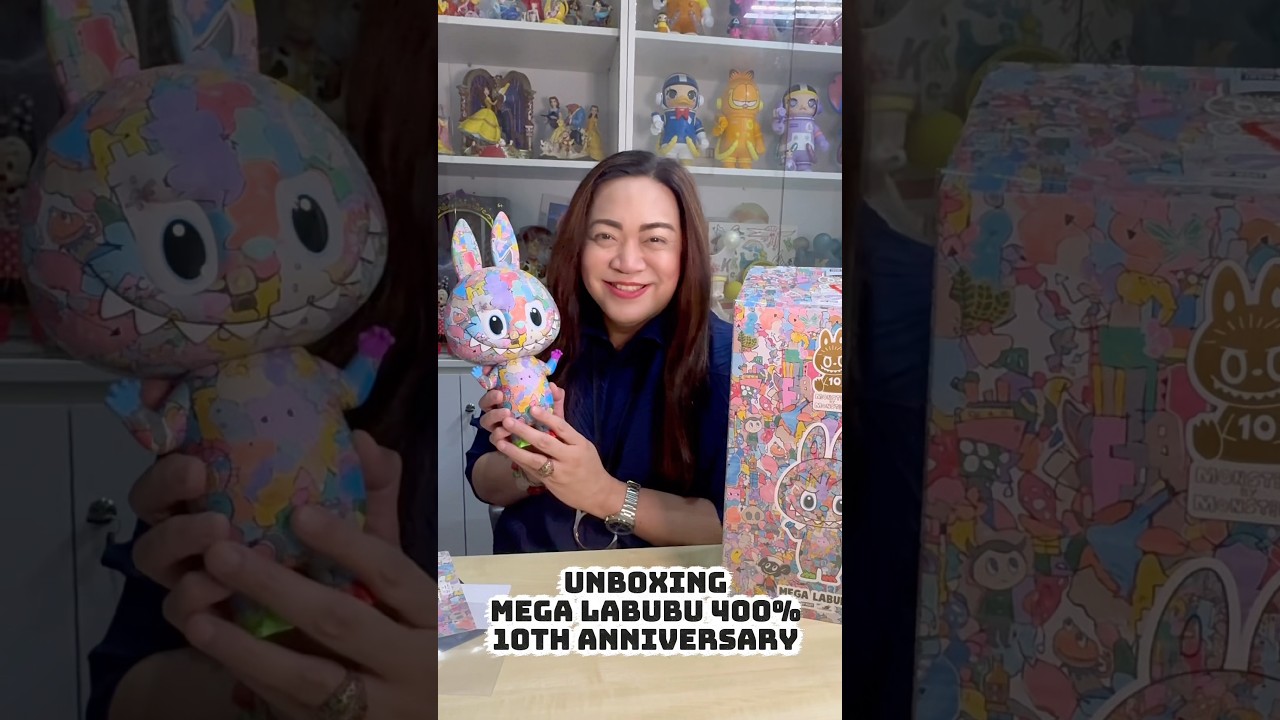 Unboxing Mega Labubu 400% (10th Anniversary) - YouTube