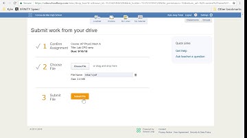 How to turn in an assignment through dropbox on Schoolloop(No commentary)