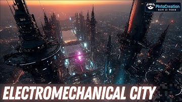 AI Video | ElectroMechanical City: Sci-Fi Cyberpunk Visual Journey