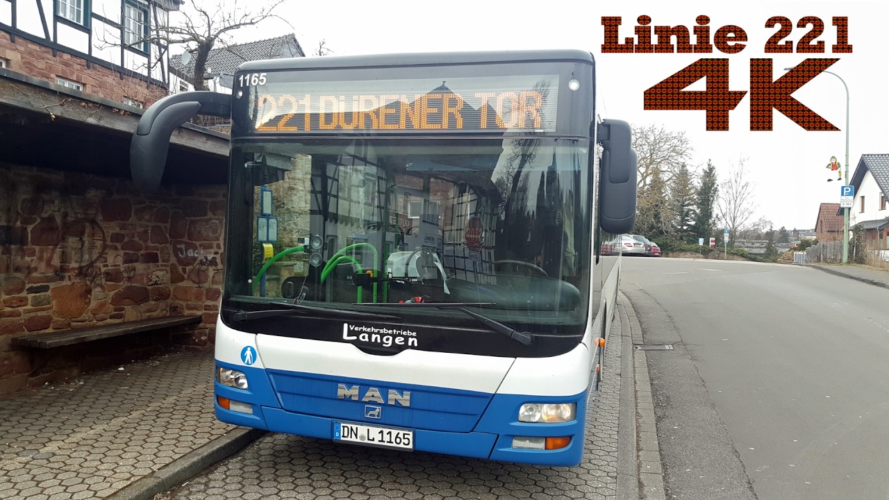 4K Buslinie 221 Nideggen Dürener Tor - Düren Kaiserplatz Part 2