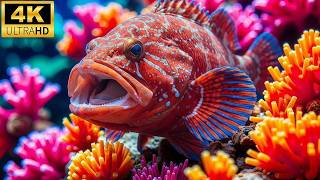 Ocean Wildlife 4K 🌊 | Amazing Marine Life & Peaceful Underwater World Relaxation