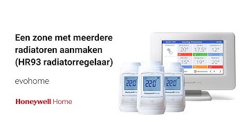 Een zone met meerdere radiatoren aanmaken (HR93 radiatorregelaar)