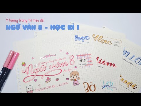 Video [Calli & Bujo] Ý tưởng tiêu đề môn ngữ văn lớp 8 - Học... - youtube