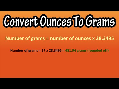 Video: Hur konverterar man uns till gram per kvadratmeter?