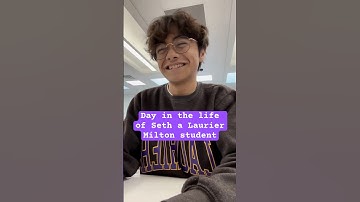 Day in the life (DITL) of Seth, a first-year Milton student
