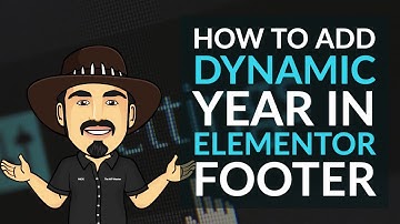 How to add Dynamic Year in Elementor footer with Elementor Pro