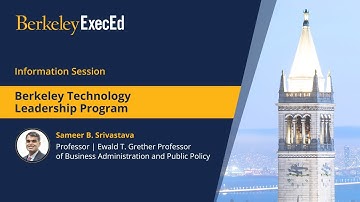 Information session on Berkeley Executive Education’s Technology Leadership Program