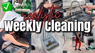 Realistic Weekly Cleaning Routine 2024 | How to Keep a Clean Home | Tackle The To Do List! by Boss Mom Hustle 2,888 views 1 month ago 16 minutes