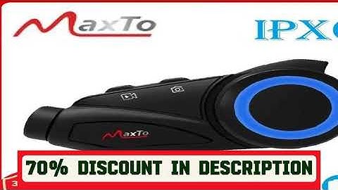 A must-have product! MAXTO M3 Motorcycle Helmet  Bluetooth Headset Intercom 1000m WiFi 1080P Lens