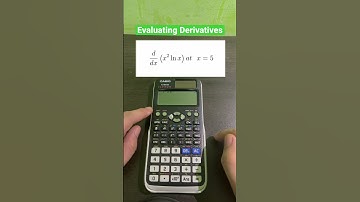 Evaluating Derivatives Using Casio fx-991EX Classwiz #enginerdmath #math #casio #maths #calculus