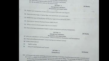 Advanced computer network question paper of 2-sem 2022 | mca ,btech ,bca question of 2 sem