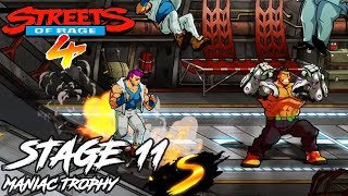 Stage 11 Hard Difficulty S Rank || STREETS OF RAGE 4 || Platinum Walkthrough Part 21 (FULL GAME)