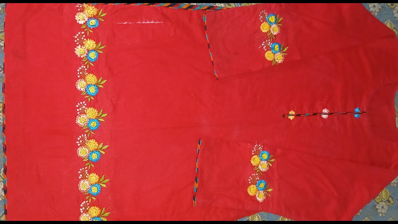 Daaman pr machine embroidery /Beautiful machine and Hand mex embroidery design