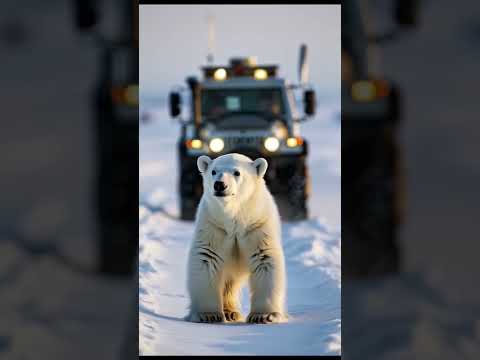 Polar Bear Cub Senses Avalanche 