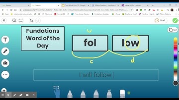 Fundations At Home Level 2 Unit 13 Week 2 Day 1 Word of the Day - follow