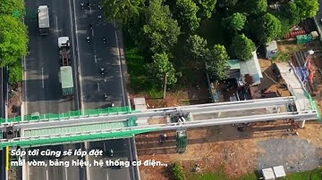 CẦU ĐI BỘ NỐI GA TRÊN CAO METRO BẾN THÀNH - SUỐI TIÊN THÀNH HÌNH
