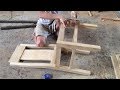 Amazing Techniques Carpenters Woodworking Peak Skills - Building Wooden Dining Chair Step by Step