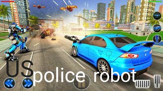 robot police car game | US Police Car Transform Robot War 2020 screenshot 5