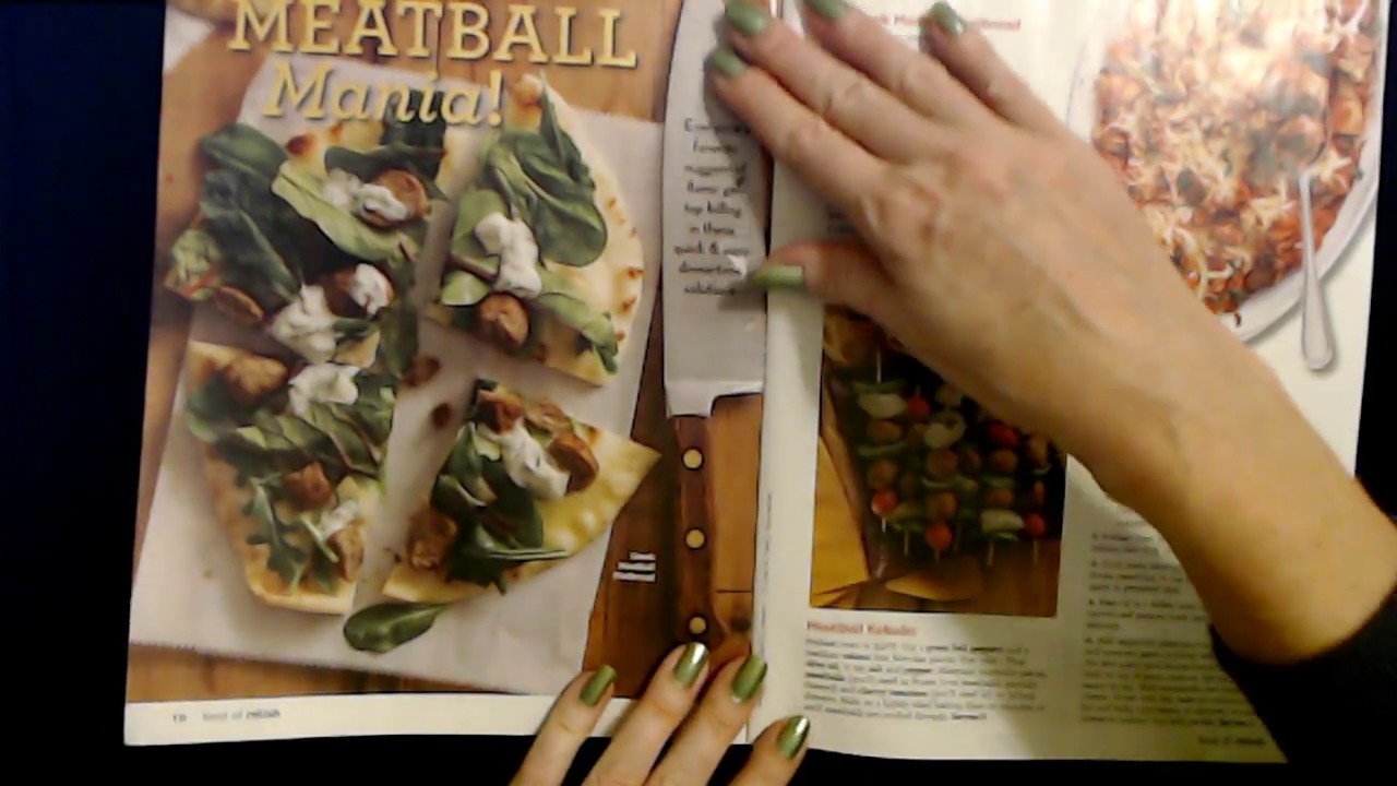 ASMR | Reading Recipes & Magazine Page Flipping (Whisper)