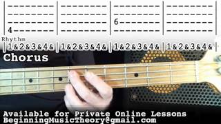Video thumbnail of "DAVID BOWIE - LET'S DANCE BASS COVER+TAB"