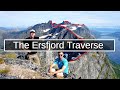 Climbing The Ersfjord Traverse, Kvaloya-Norway