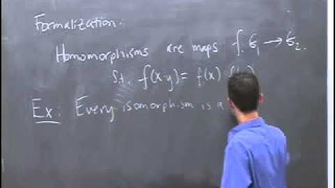 22  Homomorphisms