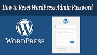 How to Reset WordPress Admin Password on Localhost