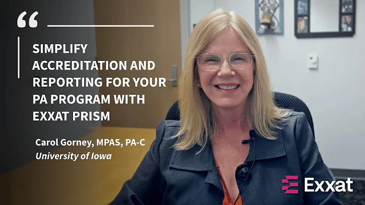 Exxat Prism Testimonial - University of Iowa