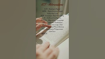ICT  - Abbreviations 1 | UGC NET PAPER 1 | Mc Graw Hill