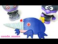 おうちで粘土遊び もぐりん つくろう! 親子で英語を楽しむ 色を学ぶ 数字を学ぶ 知育 ねんど作品/大人のストレス緩和にも