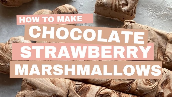 Homemade Fresh Strawberry Marshmallows - The Kitchen McCabe