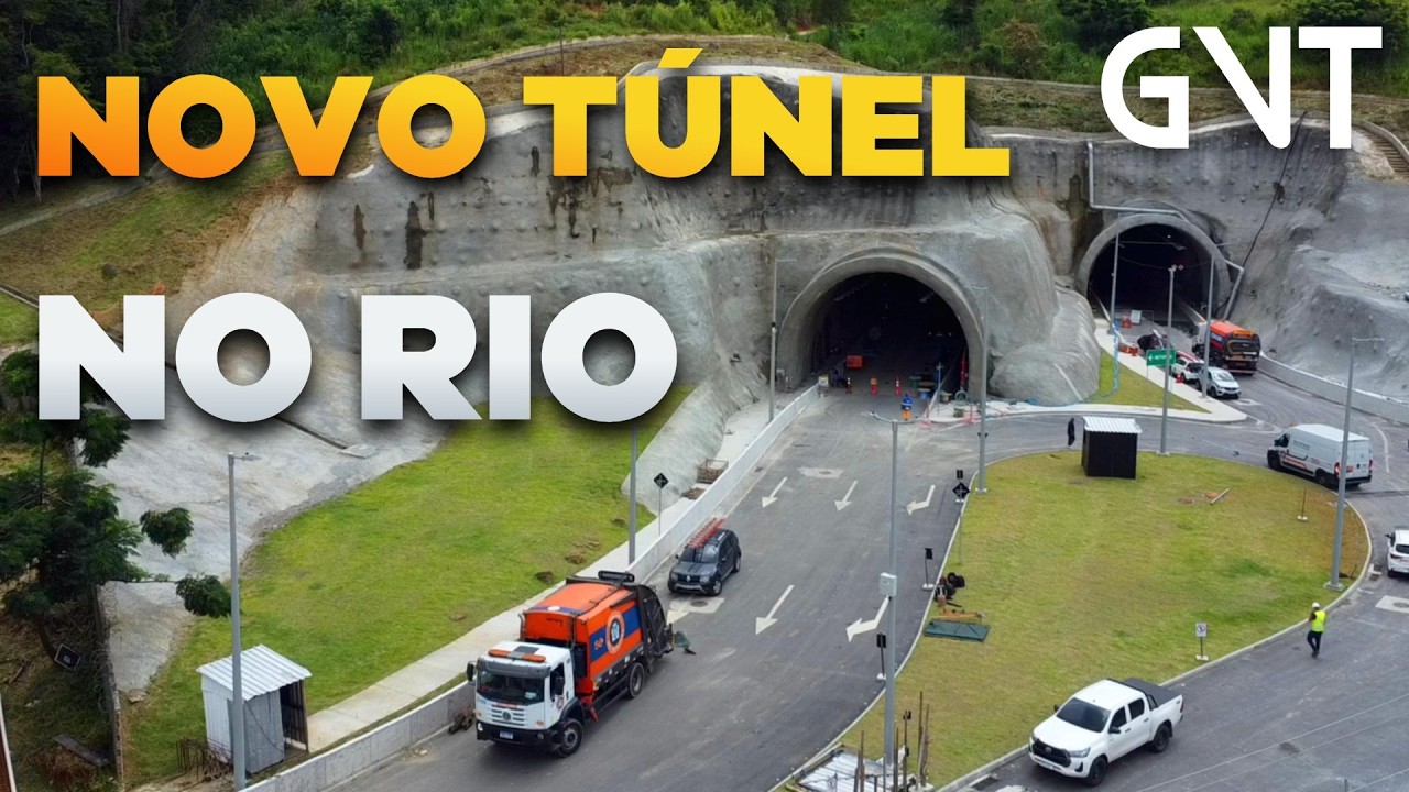 NOVO TUNEL na Cidade do Rio de Janeiro: Túnel Professor Moacyr Sreder Bastos em CAMPO GRANDE.