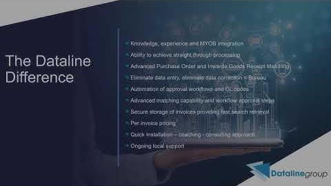 Dataline MYOB Advanced AP automation