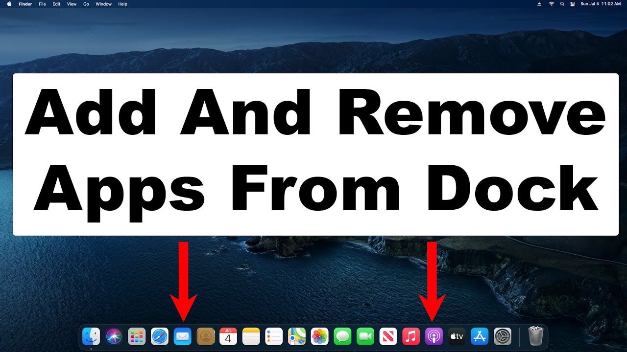 How do I remove Apple apps from my Mac Dock?