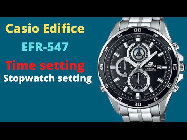 Casio Edifice EFR-547D-1AV *UNBOXING & NIGHT DEMO - YouTube