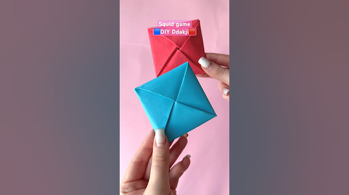 DIY Ddakji🟦🟥 squid game