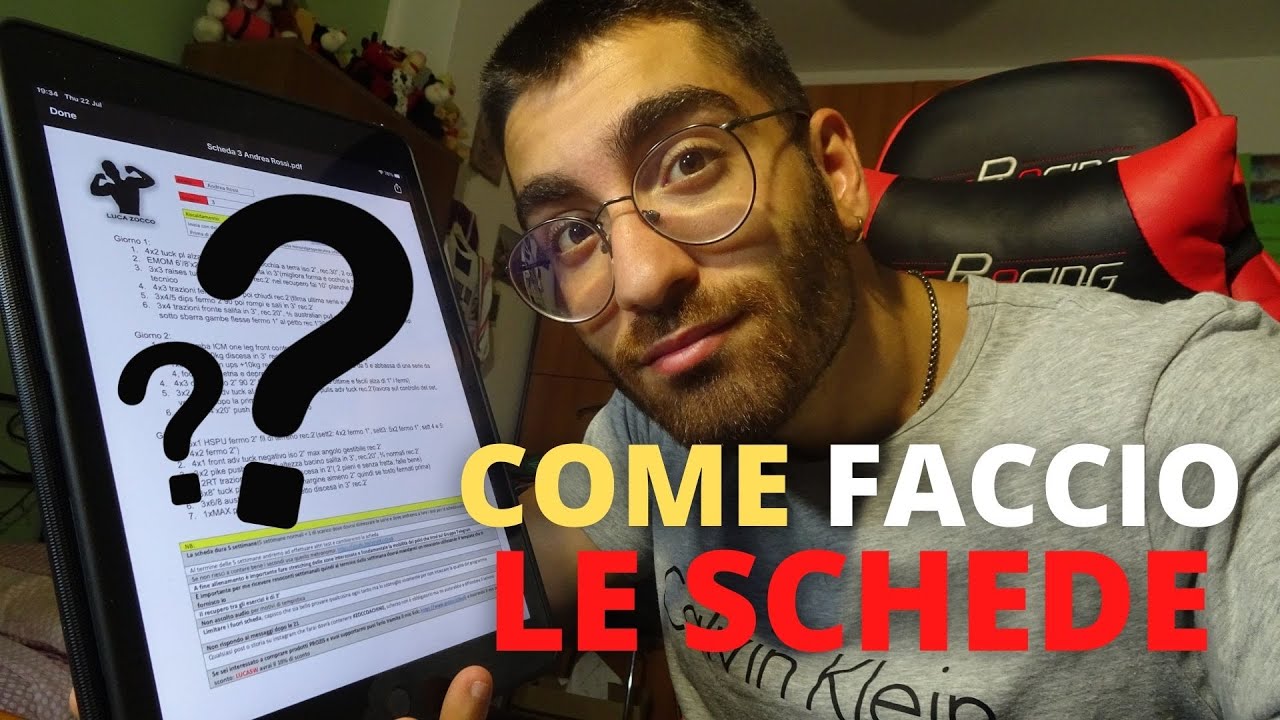 COME FACCIO LE SCHEDE DEL COACHING ONLINE