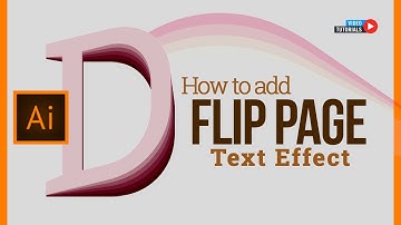 Flip Text Effect in Illustrator │ Illustrator Text Effect │ How to Blend Text in Illustrator