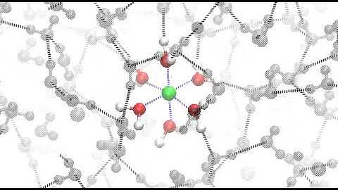 A magnesium ion in water