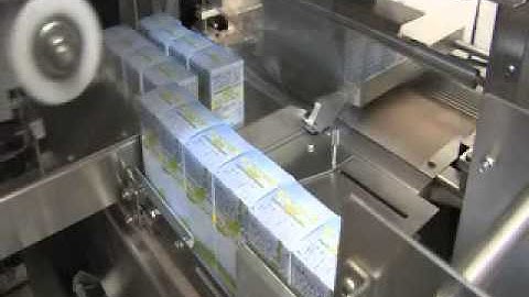 PHARMA Shrink Wrap Machine Running Cartons