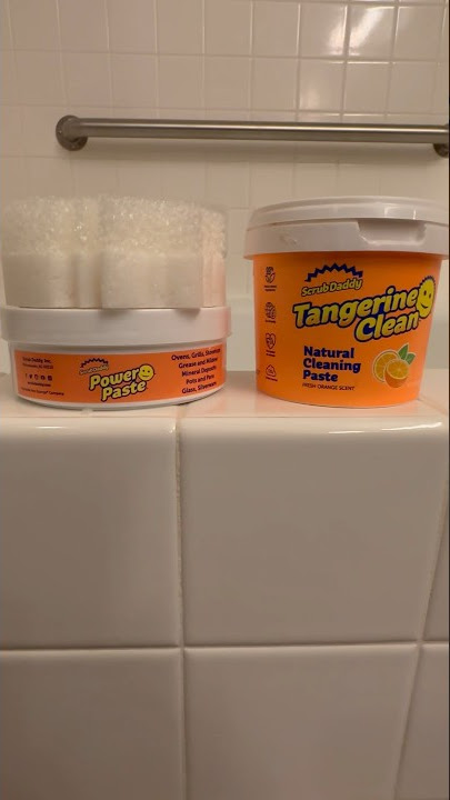 Tangerine Clean by Scrub Daddy! #scrubdaddy #scrubdaddypartner  #shorts #clean #trending 