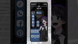 set'up waguri for KLWP | COSTUM THEME CEK BIO #wallpaper #waguri #setup #klwp #theme #novalauncher