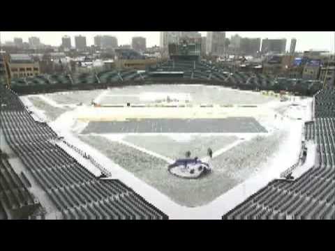 Building The Winter Classic Rink at Wrigley Field ...