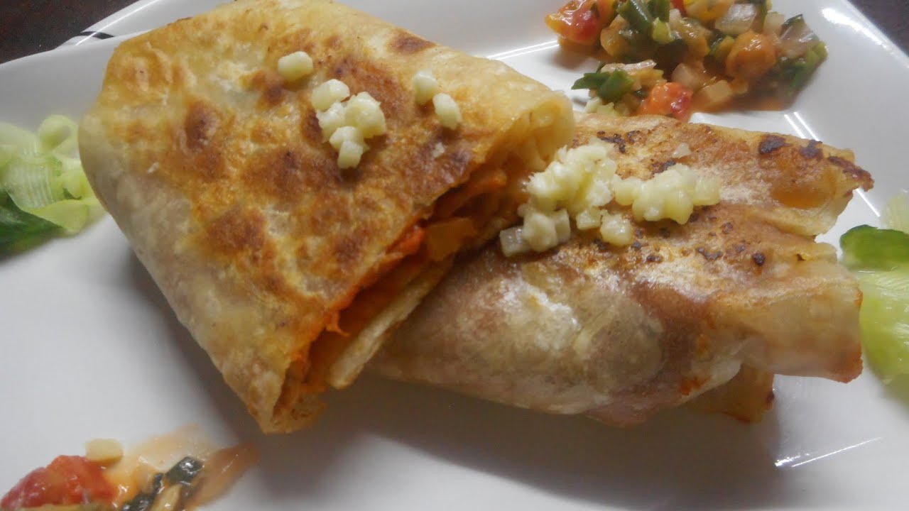 Veggie Burrito 🌯 with Garbanzo beans Sauce YouTube