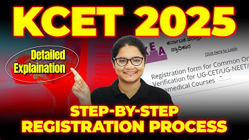 KCET 2025 Registration Process | Step-by-Step Registration and Document#kcet2025 #kcetregistration
