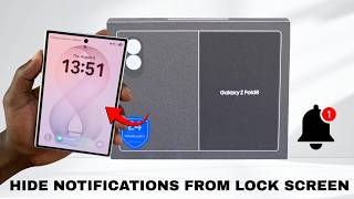How To Hide Notifications From Lock Screen On Samsung Galaxy Z Fold 8 / 8 Ultra @webproeducationorgtechnology