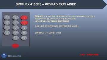 How to use Simplex 4100ES - keypad Explained