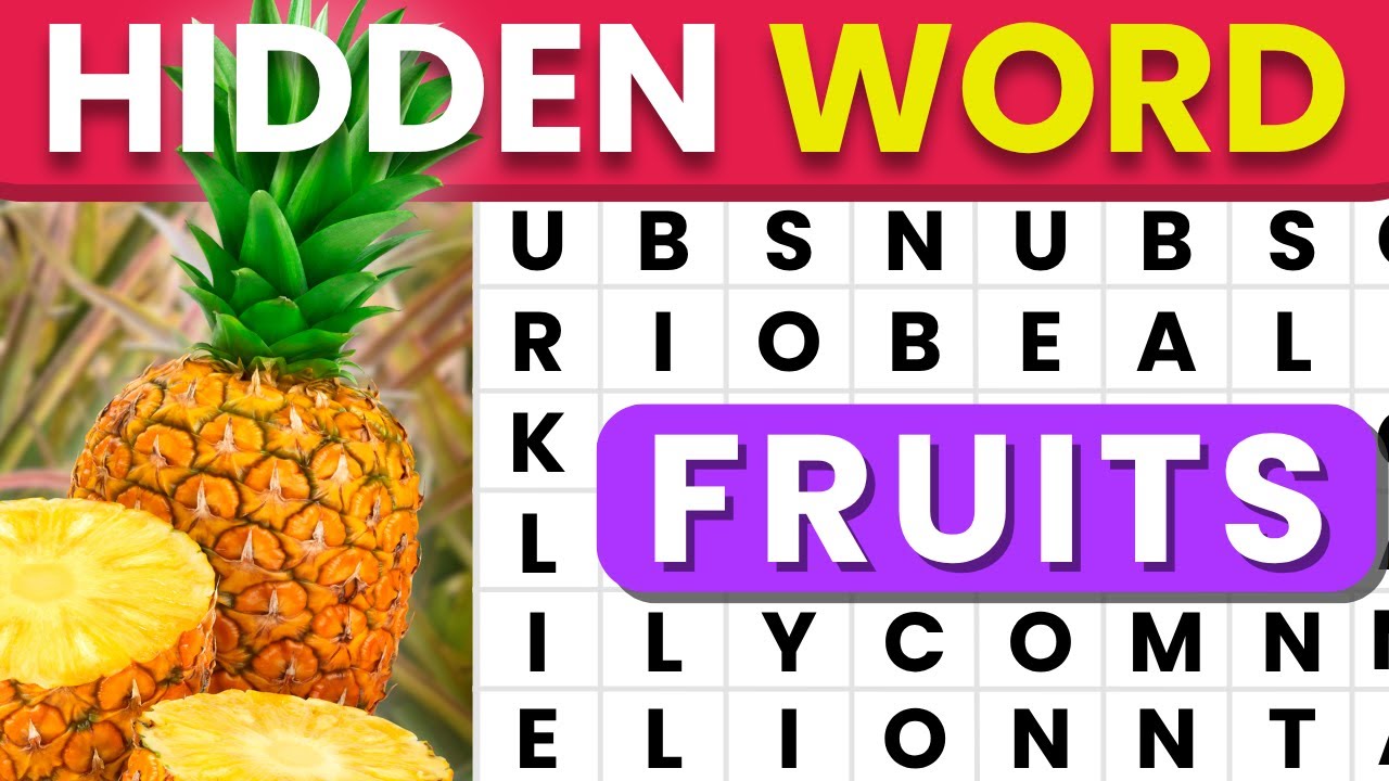 Word Search – Fruits Edition | Can You Find the Hidden Word in 30 Seconds?