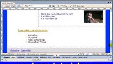 Dreamweaver Lesson 15 Quck Fixes